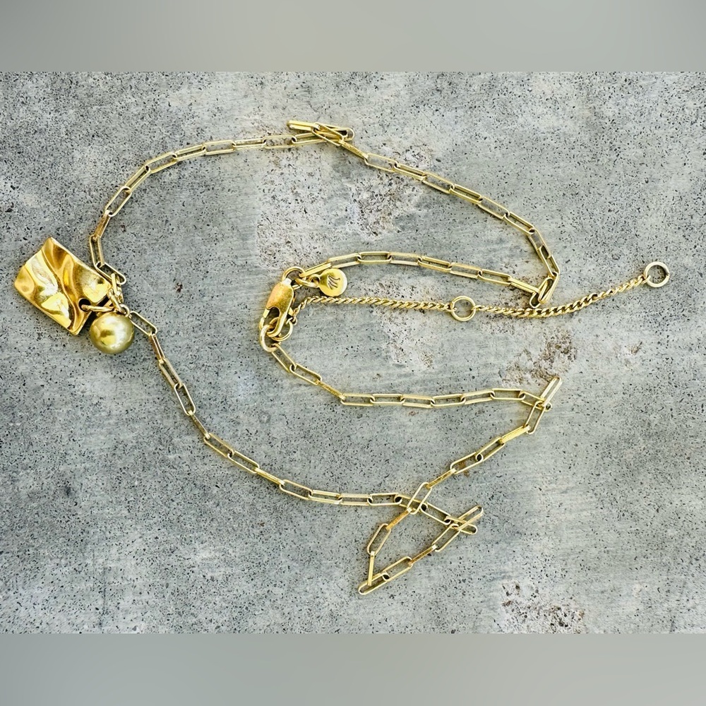 Madewell Gold Paperclip Necklace - Picture 9 of 10
